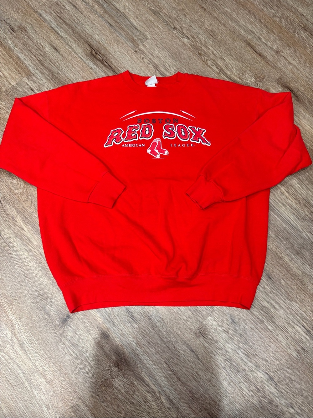 Vintage Lee Sports Bright Red Boston Red Sox Crewneck Sweatshirt